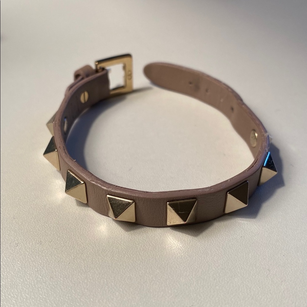 Valentino Stud Leather Bracelet